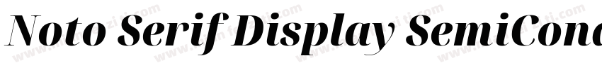 Noto Serif Display SemiCondensed Me字体转换